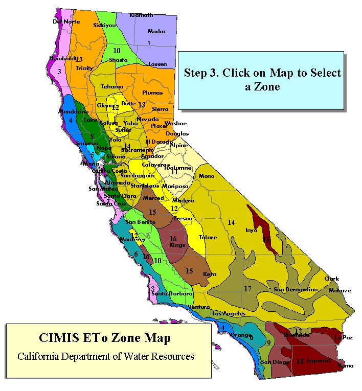 ETo Zone Map